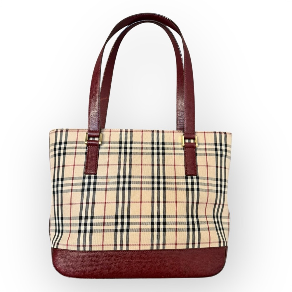 BURBERRY Nova Check Tote Handbag - Picture 3 of 16